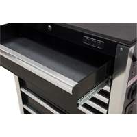 Heavy-Duty Tool Cart, 7 Drawers, 28" W x 22" D x 42-3/8" H, Black Pryde Industrial Inc.