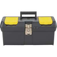 2000 Series Tool Box with Tray, 16" W x 7-1/10" D x 8-1/10" H, Black/Yellow Pryde Industrial Inc.