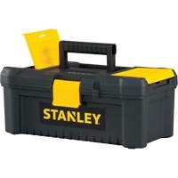 Essential&reg; Tool Box with Tray, 12-1/2" W x 7-3/8" D x 5-1/8" H, Black/Yellow Pryde Industrial Inc.