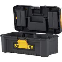 Essential&reg; Tool Box with Tray, 12-1/2" W x 7-3/8" D x 5-1/8" H, Black/Yellow Pryde Industrial Inc.