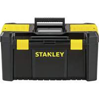 Essential&reg; Tool Box with Tray, 19" W x 9-7/8" D x 9-3/4" H, Black/Yellow Pryde Industrial Inc.