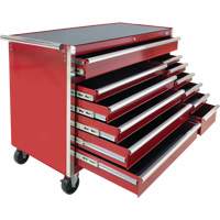 Chariot &agrave; outils industriel, 12 tiroirs, 56" la x 24-1/2" p x 38-1/8" h, Rouge Pryde Industrial Inc.
