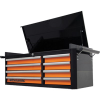 Coffre sup&eacute;rieur, 42" la, 8 tiroirs, Noir/Orange Pryde Industrial Inc.
