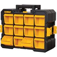 Flip-Bin Organizer, 3-7/8" W x 17-3/4" D x 13-7/8" H, Black/Yellow Pryde Industrial Inc.