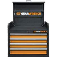 Coffre &agrave; outils de s&eacute;rie GSX, 26" la, 4 tiroirs, Noir/Orange Pryde Industrial Inc.