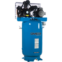 Compresseurs d'air s&eacute;rie industrielle - Compresseurs horizontaux - Deux &eacute;tages, 66,6 gal. (80 gal. US) Pryde Industrial Inc.