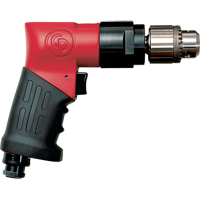 Perceuses non r&eacute;versibles, 21 pi³/min, 1/4" NPTF, 89 dBA, 3/8" mandrin, Avec cl&eacute; Pryde Industrial Inc.