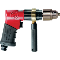 Perceuses r&eacute;versibles, 24 pi³/min, 1/4" NPTF, 90 dBA, 13" mandrin, Avec cl&eacute; Pryde Industrial Inc.