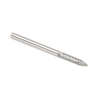 CLEVELAND Solid Carbide Burrs - Tree Shape Pointed End, SG-44, 3 mm Dia., 1/8" Shank Pryde Industrial Inc.