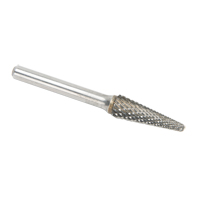 Solid Carbide Burrs - Taper Shape Radius End 14°, 1/4" Shank Pryde Industrial Inc.