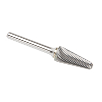 Solid Carbide Burrs - Taper Shape Radius End 14°, 1/4" Shank Pryde Industrial Inc.