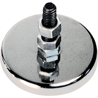 Low Profile Cup Magnets, 1-1/4" Dia., 7 lbs. Pull Pryde Industrial Inc.