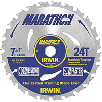 Lames de scie pour entrepreneur - Lames de scie Marathon, 7-1/4", 24 dents Pryde Industrial Inc.
