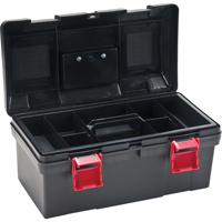 Heavy-Duty Tool Box, 17-1/2" W x 9-1/2" D x 8" H, Black Pryde Industrial Inc.