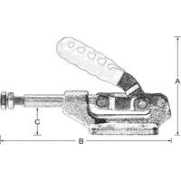 Serre-flan droit, Force de serrage de 600 lb Pryde Industrial Inc.