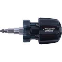 Stubby Multi-Bit Screwdrivers, 1-3/10" L Pryde Industrial Inc.
