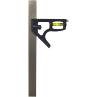 Inch/Metric Combination Square, 12" L, 1/8"/1/16"/1/32"/1 mm Graduations, Stainless Steel, Plain Pryde Industrial Inc.