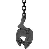 GX Plate Clamp with Chain Connector, 1000 lbs. (0.5 tons), 1/16" - 5/16" Jaw Opening Pryde Industrial Inc.