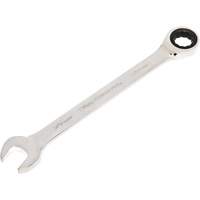72-Tooth Ratcheting Combination Wrench, 12 Point, 30 mm, Chrome/Polished Finish Pryde Industrial Inc.