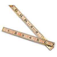 R&egrave;gle de maçon surdimensionn&eacute; Red End, 6' lo, Bois, Graduations de 1/16" Pryde Industrial Inc.