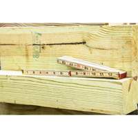 R&egrave;gle pliante, 6' lo, Bois, Graduations de 1/16" Pryde Industrial Inc.