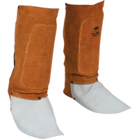 Leather Spats, 14" L, Lava Brown Pryde Industrial Inc.