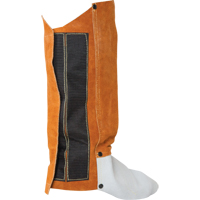 Leather Spats, 14" L, Lava Brown Pryde Industrial Inc.