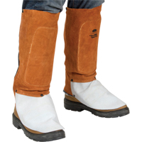 Leather Spats, 14" L, Lava Brown Pryde Industrial Inc.