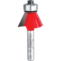Router Bit - Chamfer Bit, 15/16" Dia., 1/4" Shank Pryde Industrial Inc.