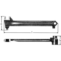 Bung Wrenches, 2-1/2", 15-1/15" Length Pryde Industrial Inc.