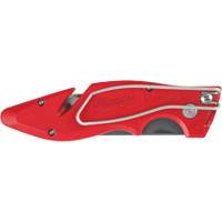 Fastback Flip Utility Knife, 2" Blade, Carbon Steel Blade, Metal Handle Pryde Industrial Inc.