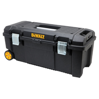 Tool Box on Wheels, 12-1/2" W x 28-1/2" D x 12" H, Black Pryde Industrial Inc.