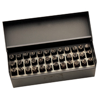 Jeu de lettres et num&eacute;ros pour estampage &agrave; la main, 36 morceaux Pryde Industrial Inc.
