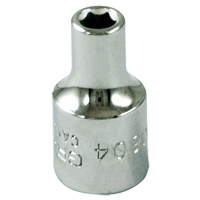 Douille, 4 mm, Prise 1/4", 6 pans Pryde Industrial Inc.