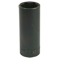 Socket, Impact, 3/4", 3/8" Drive, 6 Points, Deep Pryde Industrial Inc.