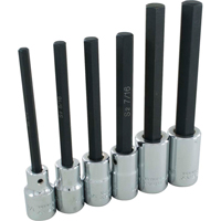 Hex Head Socket Set, Hex, 1/2" Drive, 6 Pcs Pryde Industrial Inc.