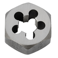 Hex Rethreading Die Nut, 1"/1-1/16" Dia., 3/8"-18 Thread, Carbon Steel/Chromium Steel Pryde Industrial Inc.