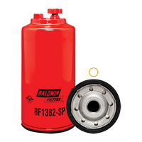 BF1382-SP Filtre &agrave; carburant s&eacute;parateur d'eau &agrave; visser avec drain & orifice pour capteur Pryde Industrial Inc.