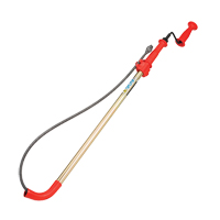 Toilet Auger, Manual, Bulb, 6' Cable Length, 1/2" Cable Diameter Pryde Industrial Inc.