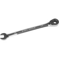 SAE Ratcheting Combination Wrench, 12 Point, 1/4", Chrome Finish Pryde Industrial Inc.