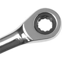 Metric Ratcheting Combination Wrench, 12 Point, 8 mm, Chrome Finish Pryde Industrial Inc.
