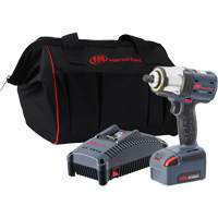 IQv20 Compact Cordless Impact Wrench Kit, 20 V, 1/2" Socket Pryde Industrial Inc.