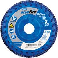 BlueFire R884P Coarse Grit Flap Disc, 5" x 7/8", Type 27, 60 Grit, Zirconia Alumina Pryde Industrial Inc.