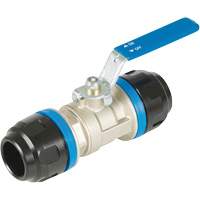 Standard Ball Valve, Aluminum, Manual, 1", Push Pryde Industrial Inc.