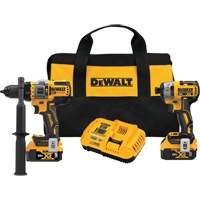 Max* Brushless Cordless Hammer Drill/Driver with Flexvolt Advantage & XR&reg; Impact Driver Kit, Lithium-Ion, 20 V Pryde Industrial Inc.