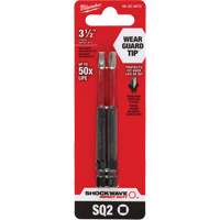 Embout de tournevis Shockwave Impact Duty, Carr&eacute;e, Embout #2, Prise 1/4", Longueur 3-1/2" Pryde Industrial Inc.