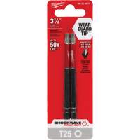 Embout de tournevis Shockwave Impact Duty, Torx, Embout T-25, Prise 1/4", Longueur 3-1/2" Pryde Industrial Inc.