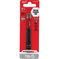 Embout de tournevis Shockwave Impact Duty, Torx, Embout T-30, Prise 1/4", Longueur 3-1/2" Pryde Industrial Inc.