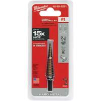 Foret &eacute;tag&eacute;, 1/8"/#1 - #1/1/2", Incr&eacute;ments de 1/32", Acier rapide au cobalt Pryde Industrial Inc.