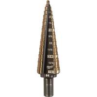 Foret &eacute;tag&eacute;, 3/16"/#4 - #4/7/8", Incr&eacute;ments de 1/32", Acier rapide au cobalt Pryde Industrial Inc.